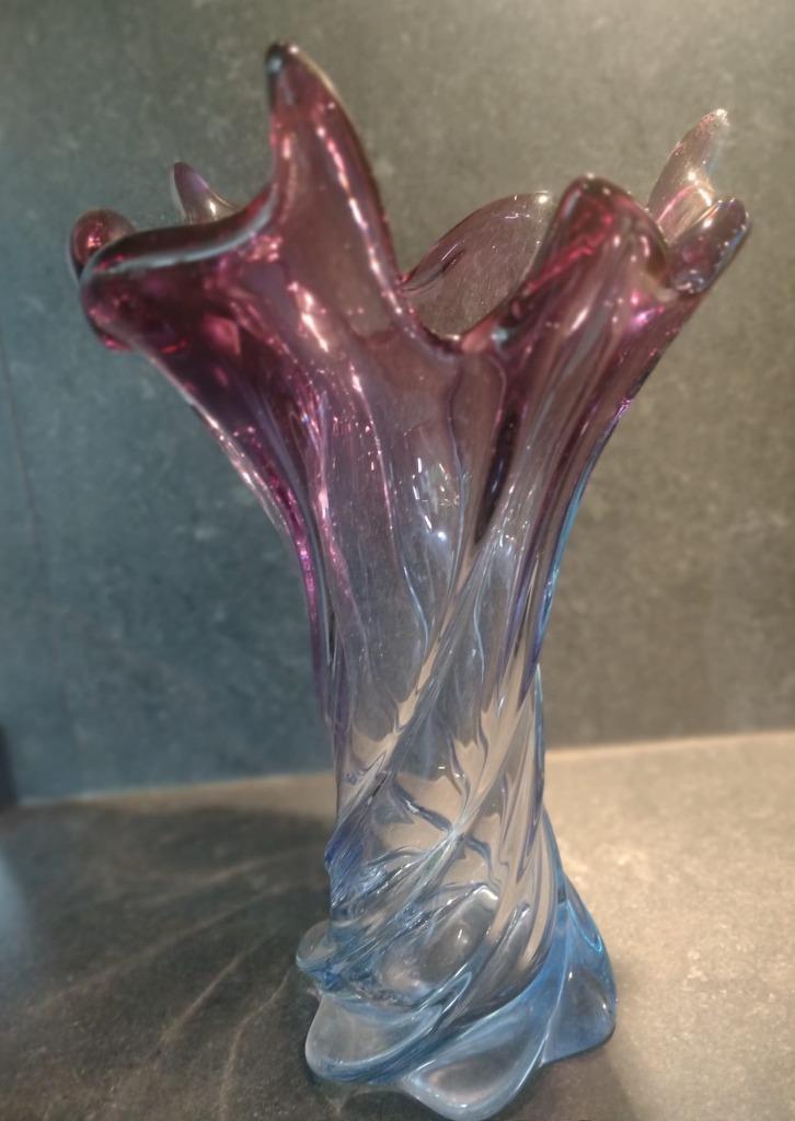 Murano vaas in sommerso-techniek, Antiek en Kunst, Antiek | Glaswerk en Kristal, Ophalen