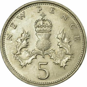 Royaume-Uni 5 nouveaux pence, 1979