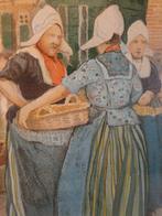 Cassiers Henry - Hollandse vrouwen aan de kade, Ophalen of Verzenden