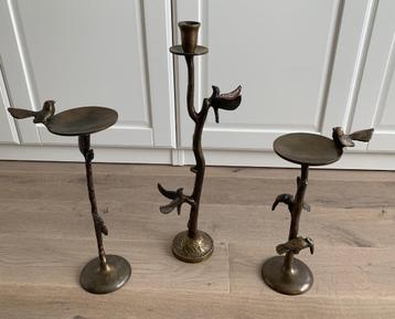 Superbe Trio de Chandeliers couleur Bronze NEUFS