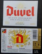Etiquette de bière Duvel 150 ans de la Bras. Moortgat (5t6), Collections, Duvel, Utilisé, Enlèvement ou Envoi