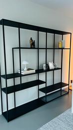 Metalen rek met zwart hout, Huis en Inrichting, Ophalen, Zo goed als nieuw