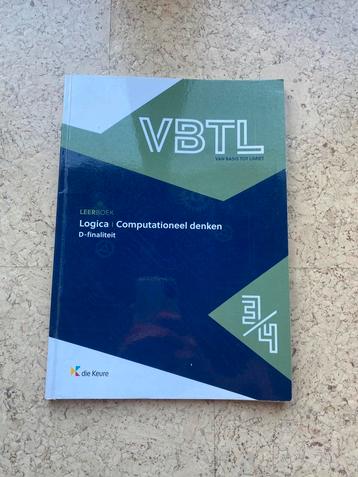 VBTL 3 – leerboek logica & computationeel denken , Boeken, Ophalen of Verzenden, Gelezen, ASO, Wiskunde A