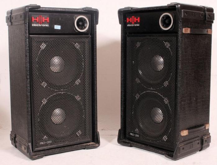 HH 200 PRO Enceintes la paire, Audio, Tv en Foto, Luidsprekerboxen, Gebruikt, Front, Rear of Stereo speakers, 120 watt of meer