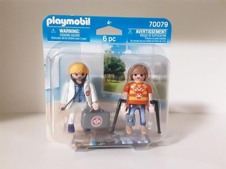 PLaymobil duopack dokter en patiënt - nieuw, Kinderen en Baby's, Speelgoed | Playmobil, Nieuw, Complete set, Ophalen of Verzenden