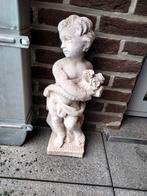 Statue de jardin Cupidon, Comme neuf, Ange, Enlèvement, Béton