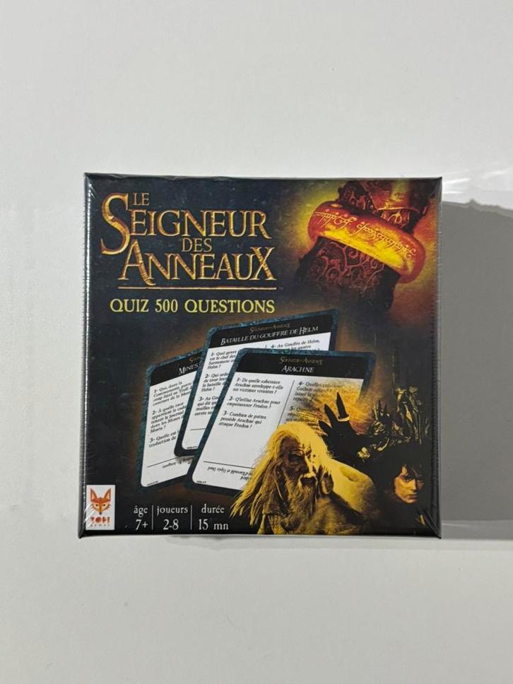 Le Seigneur des Anneaux  Quiz 500 NEUF - jeux de cartes, Hobby en Vrije tijd, Gezelschapsspellen | Kaartspellen, Nieuw, Ophalen of Verzenden