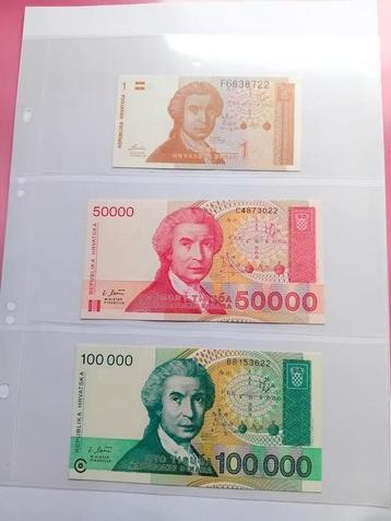 Prachtige bankbiljetten van kroatie.