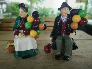 Royal Doulton Old balloon seller man and woman