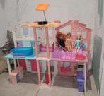 Barbie huis + barbie poppen, Ophalen, Gebruikt