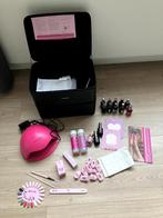 Pink gellac complete set incl extra's en. nieuwe koffer, Overige kleuren, Ophalen of Verzenden, Zo goed als nieuw, Handen en Nagels