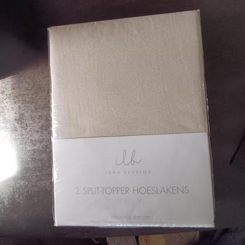 2 x Split-Topper hoeslakens, Huis en Inrichting, Slaapkamer | Beddengoed, Nieuw, Hoeslaken of Sloop, Ophalen of Verzenden