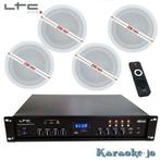 Muziek systeem met 4 x 30 Watt Plafondspeakers, Audio, Tv en Foto, Stereoketens, Ophalen of Verzenden, Nieuw, Speakers, Overige merken