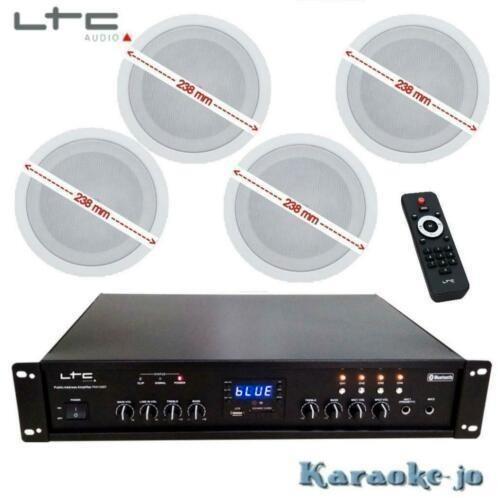 Muziek systeem met 4 x 30 Watt Plafondspeakers, Audio, Tv en Foto, Stereoketens, Nieuw, Speakers, Overige merken, Ophalen of Verzenden