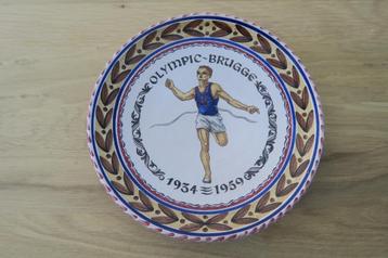 Athlétisme Olympic Brugge 1959 assiette Perignem Jan Kellner, Enlèvement ou Envoi