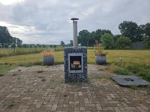 Schanskorf tuinhaard barbecue  compleet, Tuin en Terras, Tuinhaarden, Zo goed als nieuw, Ophalen