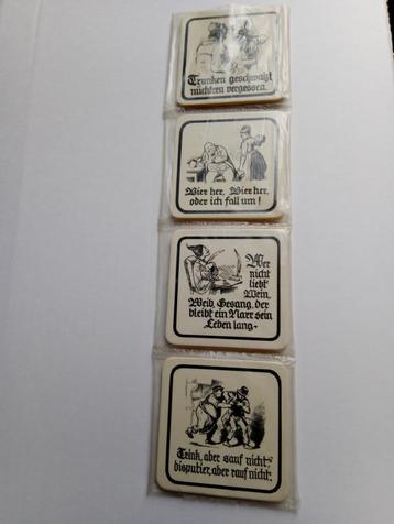 Vintage lot 8 énonciations drôles allemandes bière sous-bock, Enlèvement ou Envoi, Maison et Meubles