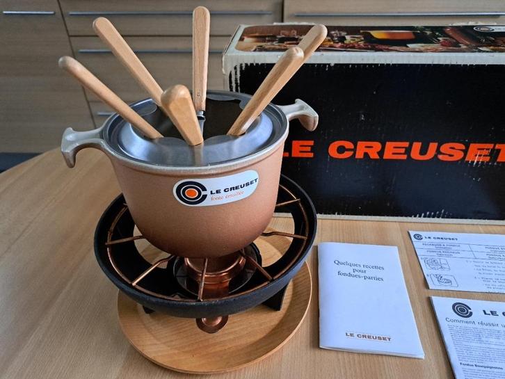 Fondueset Le Creuset, Elektronische apparatuur, Fonduesets, Zo goed als nieuw, Fondueset, Brander, Ophalen