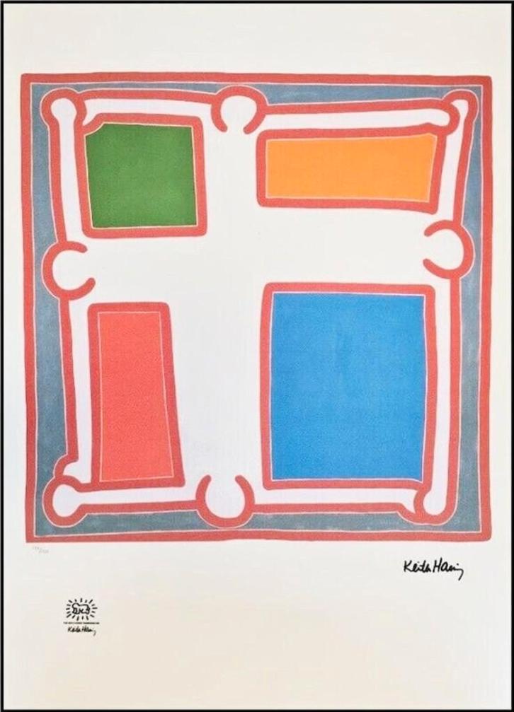 Keith Haring - Square, Antiek en Kunst, Kunst | Litho's en Zeefdrukken, Ophalen of Verzenden