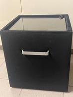 Nachtkastje zwart, Ophalen, Overige materialen, Minder dan 45 cm, Zo goed als nieuw