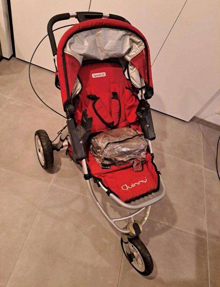 Kinderwagen (Quinny Speedi SX), Enfants & Bébés, Poussettes & Combinaisons, Utilisé, Poussette, Quinny, Pneus, Avec nacelle, Tige de poussée réglable
