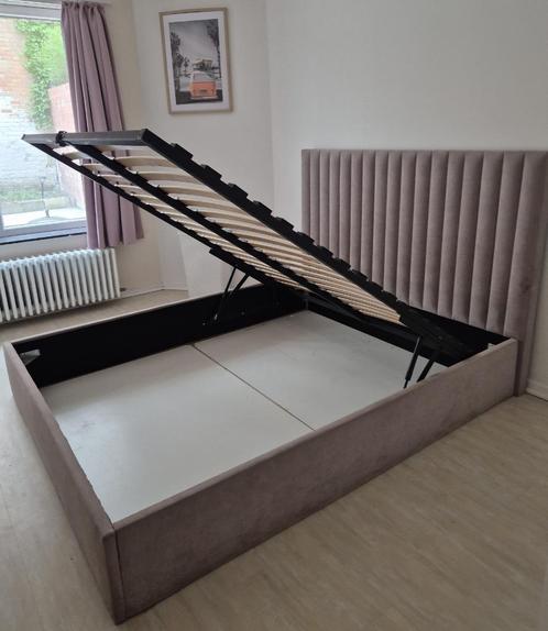 Hoogwaardig borstbed + boxspring 160x200 cm, Huis en Inrichting, Slaapkamer | Bedden, Zo goed als nieuw, Tweepersoons, 160 cm