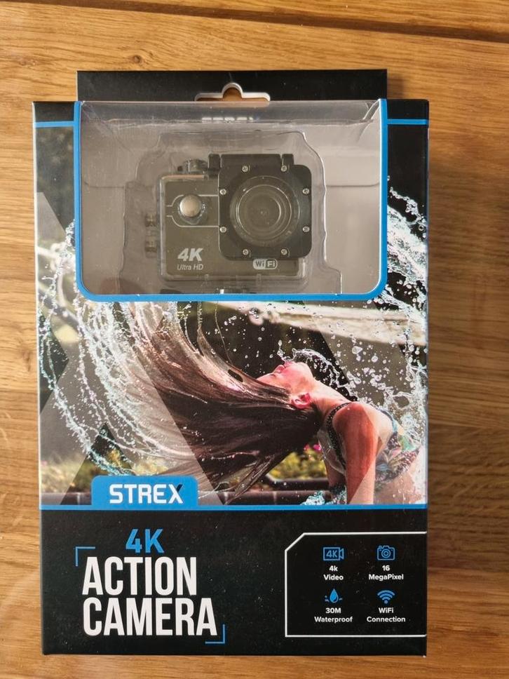 Strex 4k action camera, Audio, Tv en Foto, Actiecamera's, Zo goed als nieuw, Ophalen of Verzenden