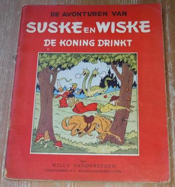 Suske en Wiske 4 De koning drinkt 4e druk 1952 Vandersteen