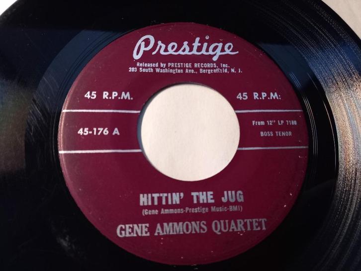 Gene Ammons Quartet ‎– Hittin' The Jug / Canadian Sunset '7, Cd's en Dvd's, Vinyl Singles, Gebruikt, Single, Jazz en Blues, 7 inch