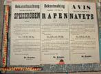 Lot oorlogspapieren / affiches 1914-1918, Ophalen