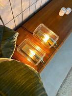 Vintage wandlampen set Glashütte Limburg, Comme neuf, Vintage, Enlèvement ou Envoi, Verre