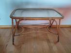 Vintage rotan salontafel, Huis en Inrichting, Tafels | Sidetables, Gebruikt, Ophalen of Verzenden