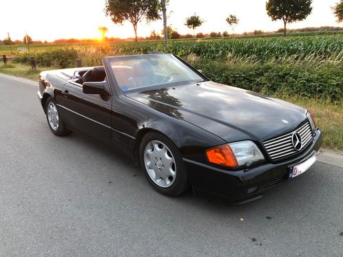 Mercedes SL500, Auto's, Mercedes-Benz, Particulier, SL, Benzine, Cabriolet, 3 deurs, Automaat, Zwart, Zwart, Leder, Ophalen