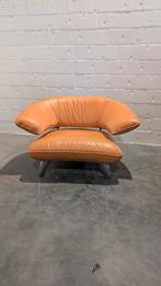 Vintage lederen loveseat, Huis en Inrichting, Fauteuils, Ophalen, Zo goed als nieuw