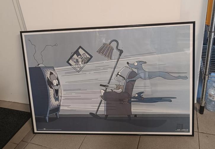 The Simpsons poster - zeldzame cartoonstijl - Matt Groening, Antiek en Kunst, Kunst | Tekeningen en Fotografie, Ophalen