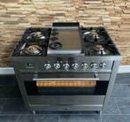 🔥Luxe Fornuis Boretti 90 cm RVS 5 pits Frytop 1 grote oven, Elektronische apparatuur, Fornuizen, 60 cm of meer, 5 kookzones of meer