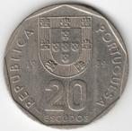 Portugal : 20 Escudos 1989  KM#634.1  Ref 12105, Ophalen of Verzenden, Losse munt, Overige landen