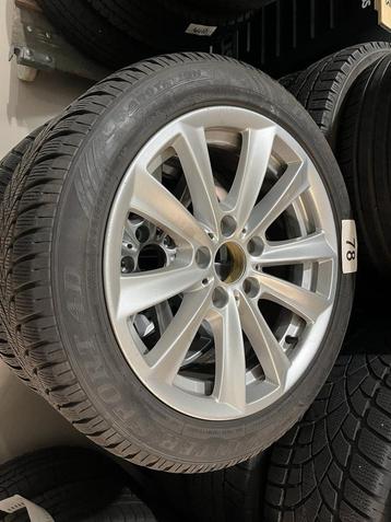 nr78 4x BMW 5-Serie velgen met winterbanden 225-50-17 Dunlop beschikbaar voor biedingen