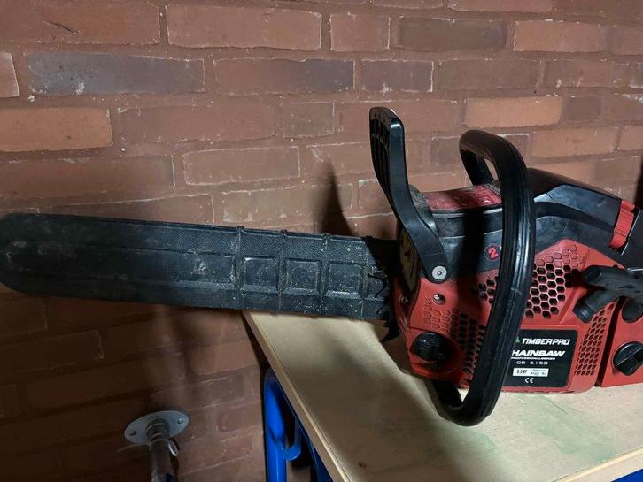 kettingzaag timberpro 62 cc, Tuin en Terras, Handzagen, Gebruikt, Boomzaag, Ophalen