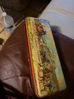 antieke blikjen doos thornes, Verzamelen, Blikken, Ophalen, Zo goed als nieuw