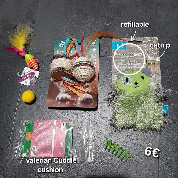Kattenspeelgoed set nr 6, Dieren en Toebehoren, Kattenspeelgoed, Nieuw, Ophalen of Verzenden