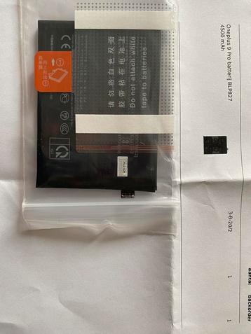 Oneplus 9 Pro batterij BLP827 4500 mAh beschikbaar voor biedingen
