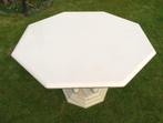 table de Salle à Manger hexagonale, Blanc Laqué, 100 à 150 cm, 100 à 150 cm, Moderne, Enlèvement