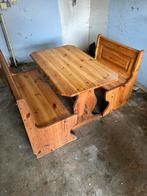 Tafel met bijhordenden banken, Huis en Inrichting, Tafels | Eettafels, Ophalen, Gebruikt