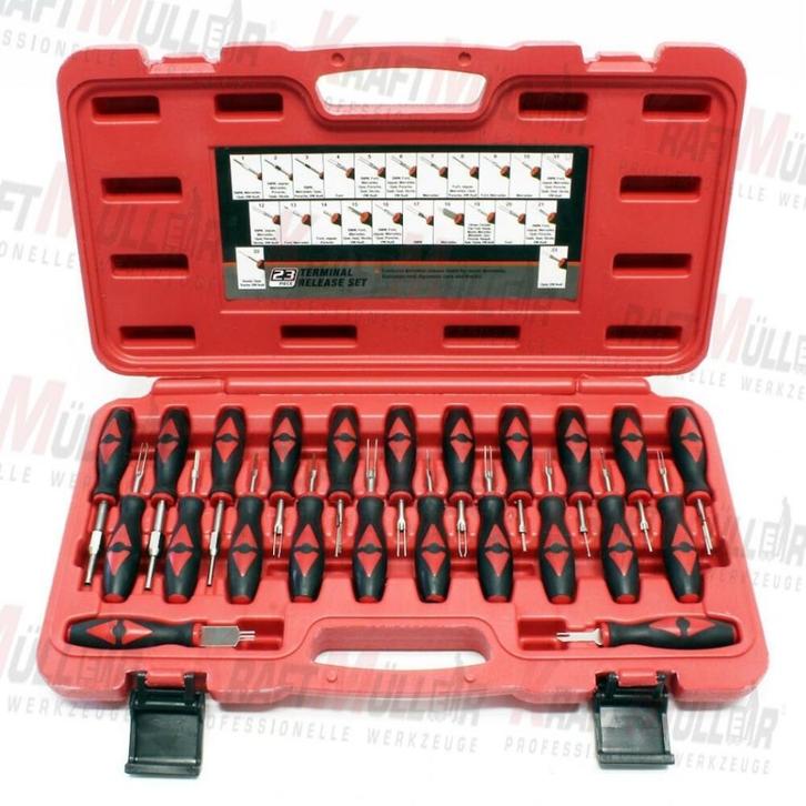 Extracteur de pins Cosses ISO Auto 23pcs KM3426, Autos : Divers, Outils de voiture, Neuf, Enlèvement