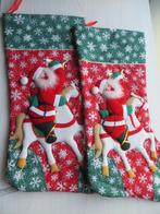 2 Grote kerstsokken - kerstmis - Kerst  - Kerstman, Diversen, Ophalen of Verzenden, Zo goed als nieuw