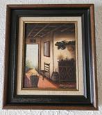 Schilderij 'De achterdeur' met lijst, Enlèvement