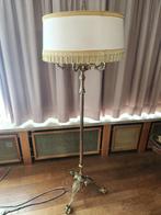 Antieke staande lamp in barokstijl met fransjes en kap, Ophalen