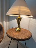 Italiaanse sculpturale koperen tafellamp uit de jaren 70,, Gebruikt, Ophalen of Verzenden
