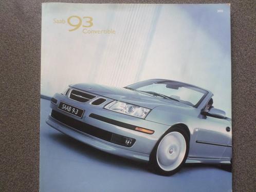 Brochure du cabriolet Saab 9³ 93 2005 - États-Unis, Livres, Autos | Brochures & Magazines, Enlèvement ou Envoi